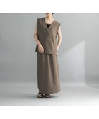 【ケービーエフ/KBF / URBAN RESEARCH】の『WEB限定』セパレートベストワンピース 人気、トレンドファッション・服の通販 founy(ファニー) ファッション Fashion レディースファッション WOMEN アウター Coat Outerwear 2025年 2025 2025春夏・S/S Ss,Spring/Summer,2025 ストレート Straight スリット Slit ベスト Vest ボックス Box 夏 Summer S/S・春夏 Ss・Spring/Summer thumbnail BROWN|ID: prp329100004565941 ipo3291000000032290591