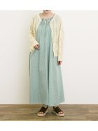 【サマンサモスモス/Samansa Mos2】の◎柄アソートノースリワンピース 人気、トレンドファッション・服の通販 founy(ファニー) ファッション Fashion レディースファッション WOMEN ワンピース Dress インナー Inner ノースリーブ No Sleeve リボン Ribbon ロング Long 羽織 Haori thumbnail グリーン|ID: prp329100004565947 ipo3291000000032290631