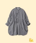 【フォーティファイブ アール/45R】の【EC限定】ONEONE いろいろインドネルのフリルチュニック 人気、トレンドファッション・服の通販 founy(ファニー) ファッション Fashion レディースファッション Fashion for Women トップス・カットソー Cut & Sew Tops インド Indian Textile スリット Slit, Slit Detail チュニック Tunic, Long Top フリル Frill, Ruffle ワンポイント One Point, Statement Accent thumbnail 二重織ネイビー千鳥|ID: prp329100004565952 ipo3291000000033600053
