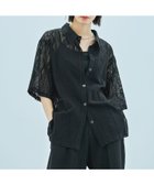 【ラコレ/LAKOLE】のレースシャツ 人気、トレンドファッション・服の通販 founy(ファニー) ファッション Fashion レディースファッション Fashion for Women トップス・カットソー Cut & Sew Tops シャツ・ブラウス・オフィスカジュアル Elegant Blouses & Button-Ups コンパクト Compact, Small Size トレンド Trend, Trending Now ベーシック Basic, Essential ボトム Bottoms, Lower Wear レース Lace, Lace Fabric ロング Long, Long-Length 羽織 Haori, Light Jacket thumbnail ブラック|ID: prp329100004565957 ipo3291000000032609191