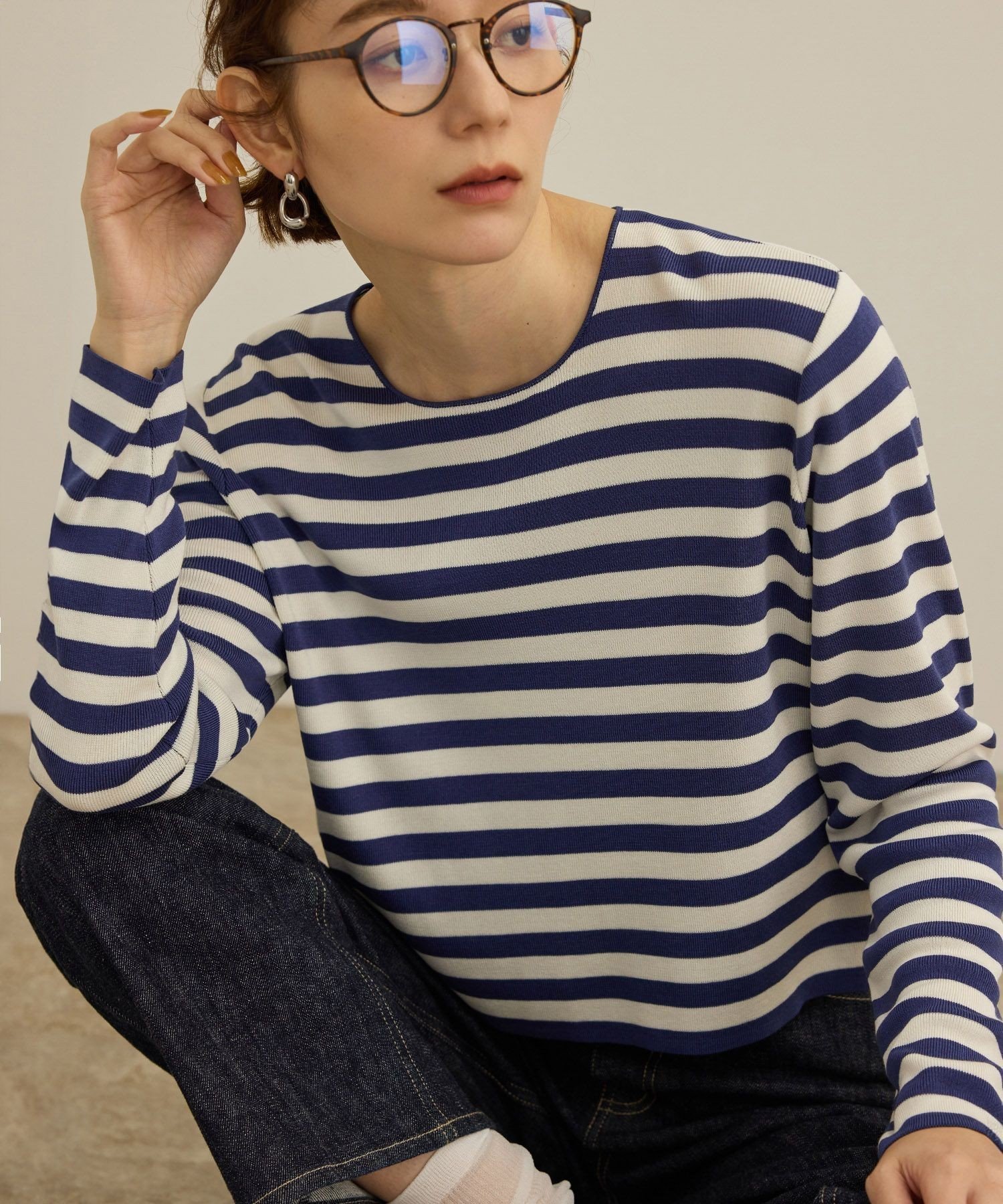 【ロペ/ROPE'】のウォッシャブルシルク 総針ボーダープルオーバー/洗える 人気、トレンドファッション・服の通販 founy(ファニー) 　ファッション　Fashion　レディースファッション　WOMEN　トップス・カットソー　Tops/Tshirt　プルオーバー　Pullover　おすすめ　Recommend　インナー　Inner　ショート　Short　シルク　Silk　シンプル　Simple　ジャケット　Jacket　スリーブ　Sleeve　セットアップ　Set Up　ツイード　Tweed　デニム　Denim　バランス　Balance　フレンチ　French　ボーダー　Border　ポケット　Pocket　モダン　Modern　ロング　Long　洗える　Washable　 other-1|ID: prp329100004565982 ipo3291000000032290868