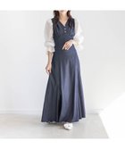 【ランダ/RANDA】のパフスリーブレースアップワンピース DENIM|ID: prp329100004565984 ipo3291000000032290916