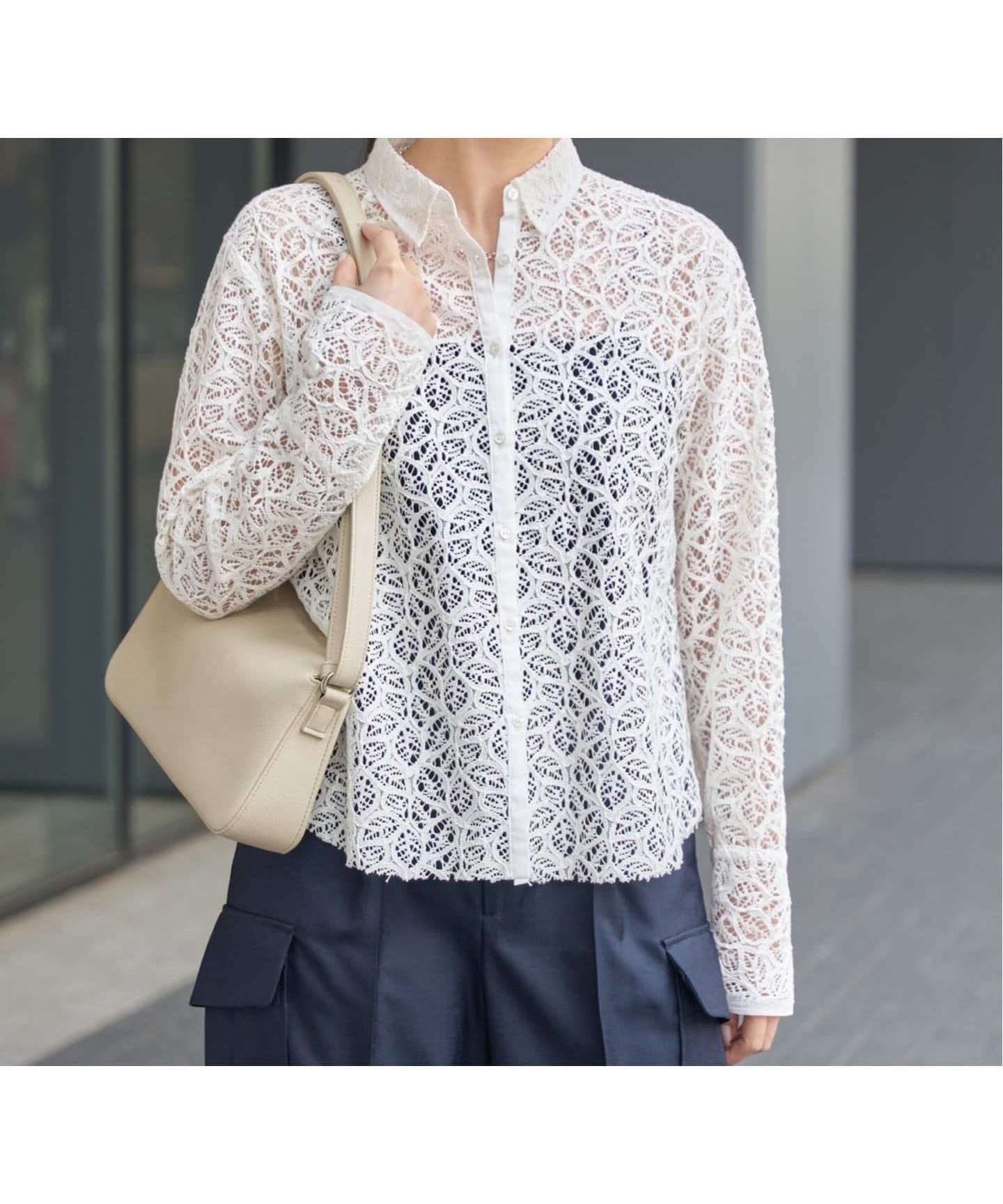 【イエナ/IENA】の《追加》ラッセルレースシャツ インテリア・キッズ・メンズ・レディースファッション・服の通販 founy(ファニー) 　ファッション　Fashion　レディースファッション　WOMEN　トップス・カットソー　Tops/Tshirt　シャツ/ブラウス　Shirts/Blouses　2025年　2025　2025春夏・S/S　Ss,Spring/Summer,2025　ホワイト|ID: prp329100004566012 ipo3291000000032291248