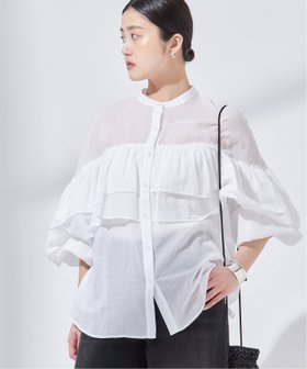 【ジャーナルスタンダード レサージュ/journal standard L'essage】のオーガンジーフリルシャツ 人気、トレンドファッション・服の通販 founy(ファニー) ファッション Fashion レディースファッション WOMEN トップス・カットソー Tops/Tshirt シャツ/ブラウス Shirts/Blouses 2025年 2025 2025春夏・S/S Ss,Spring/Summer,2025 インド India オーガンジー Organdy フリル Frills ボトム Bottom |ID:prp329100004566024