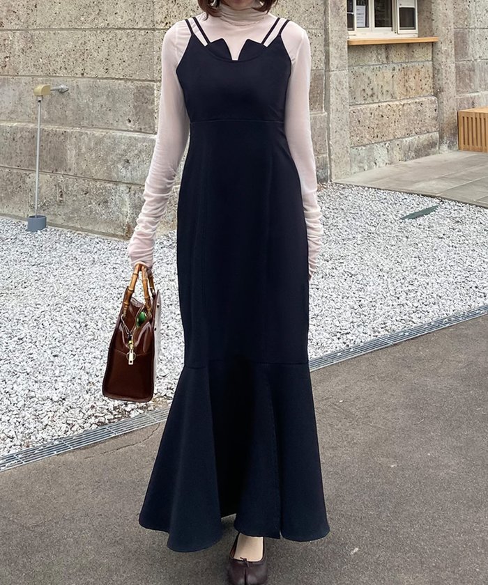 【ジュノア/JUNOAH】のレイヤードデザインキャミワンピース インテリア・キッズ・メンズ・レディースファッション・服の通販 founy(ファニー) https://founy.com/ ファッション Fashion レディースファッション WOMEN ワンピース Dress キャミワンピース No Sleeve Dresses |ID: prp329100004566034 ipo3291000000032291351