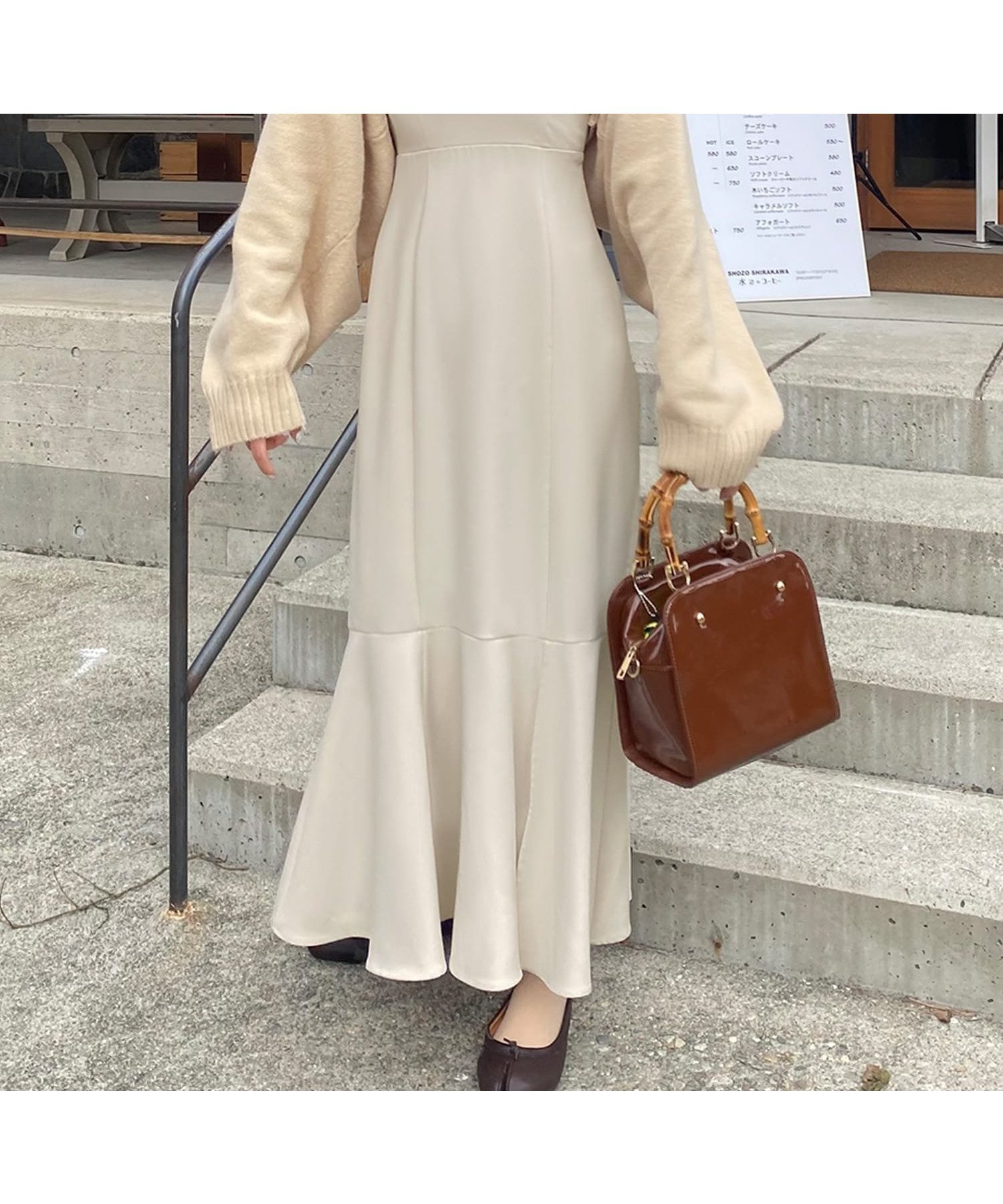 【ジュノア/JUNOAH】のレイヤードデザインキャミワンピース インテリア・キッズ・メンズ・レディースファッション・服の通販 founy(ファニー) 　ファッション　Fashion　レディースファッション　WOMEN　ワンピース　Dress　キャミワンピース　No Sleeve Dresses　アイボリー|ID: prp329100004566034 ipo3291000000032291357