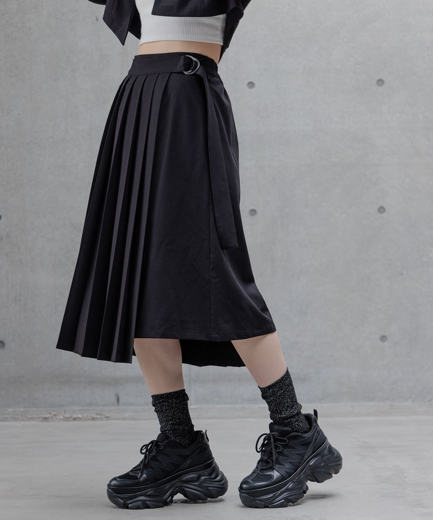【ページボーイ/PAGEBOY】のプリーツミディスカート 人気、トレンドファッション・服の通販 founy(ファニー) 　ファッション　Fashion　レディースファッション　WOMEN　スカート　Skirt　アシンメトリー　Asymmetry　インナー　Inner　ショート　Short　ジャケット　Jacket　スラックス　Slacks　セットアップ　Set Up　プリーツ　Pleats　ラップ　Wrap　 other-1|ID: prp329100004566051 ipo3291000000032291500