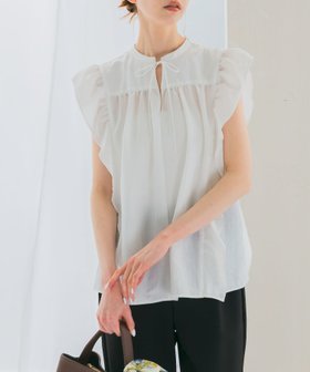 【アーバンリサーチ ロッソ/URBAN RESEARCH ROSSO】のフリルブラウス 人気、トレンドファッション・服の通販 founy(ファニー) ファッション Fashion レディースファッション WOMEN トップス・カットソー Tops/Tshirt シャツ/ブラウス Shirts/Blouses 2025年 2025 2025春夏・S/S Ss,Spring/Summer,2025 フェミニン Feminine フリル Frills フレア Flare フロント Front プリント Print リボン Ribbon 夏 Summer S/S・春夏 Ss・Spring/Summer |ID:prp329100004566086