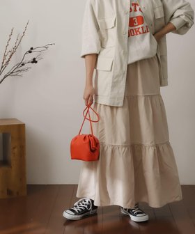 【センスオブプレイス/SENSE OF PLACE by URBAN RESEARCH】のスウェードタッチティアードスカート 人気、トレンドファッション・服の通販 founy(ファニー) ファッション Fashion レディースファッション WOMEN スカート Skirt ティアードスカート Tiered Skirts おすすめ Recommend コンパクト Compact スウェット Sweat セーター Sweater ワンポイント One Point 切替 Switching 秋 Autumn/Fall |ID:prp329100004566090