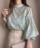 【ジュノア/JUNOAH】のFILLOU フラワージャガードシャツ ライトグリーン|ID: prp329100004566110 ipo3291000000034240101
