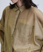 【インディヴィ/INDIVI】のシアーローンステンカラーシャツ/シアーシャツ/シアートップス/夏服 人気、トレンドファッション・服の通販 founy(ファニー) ファッション Fashion レディースファッション Fashion for Women トップス・カットソー Cut & Sew Tops シャツ・ブラウス・オフィスカジュアル Elegant Blouses & Button-Ups アクセサリー Fashion Accessories シアー Sheer, See-Through シンプル Simple, Minimal スリーブ Sleeve, Long Sleeve / Short Sleeve デニム Denim, Jeans Material バランス Balance, Style Balance ルーズ Loose, Oversized ワイド Wide, Wide Fit 夏 Summer thumbnail ブラウン|ID: prp329100004566119 ipo3291000000032792366