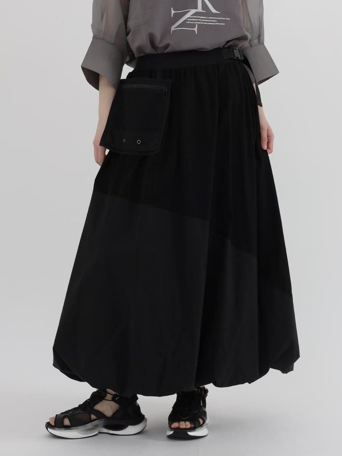 【ラシュッド/LASUD】のメッシュポケット付バルーンSK インテリア・キッズ・メンズ・レディースファッション・服の通販 founy(ファニー) https://founy.com/ ファッション Fashion レディースファッション Fashion for Women スカート Skirts バルーン Balloon, Balloon Silhouette ポケット Pocket, Pocket Detail ポーチ Pouch, Small Case メッシュ Mesh, Net Fabric |ID: prp329100004566123 ipo3291000000032651802