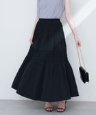 【ナチュラルクチュール/natural couture】の【WEB限定】シャーリングティアードスカート ブラック|ID: prp329100004566152 ipo3291000000033220739
