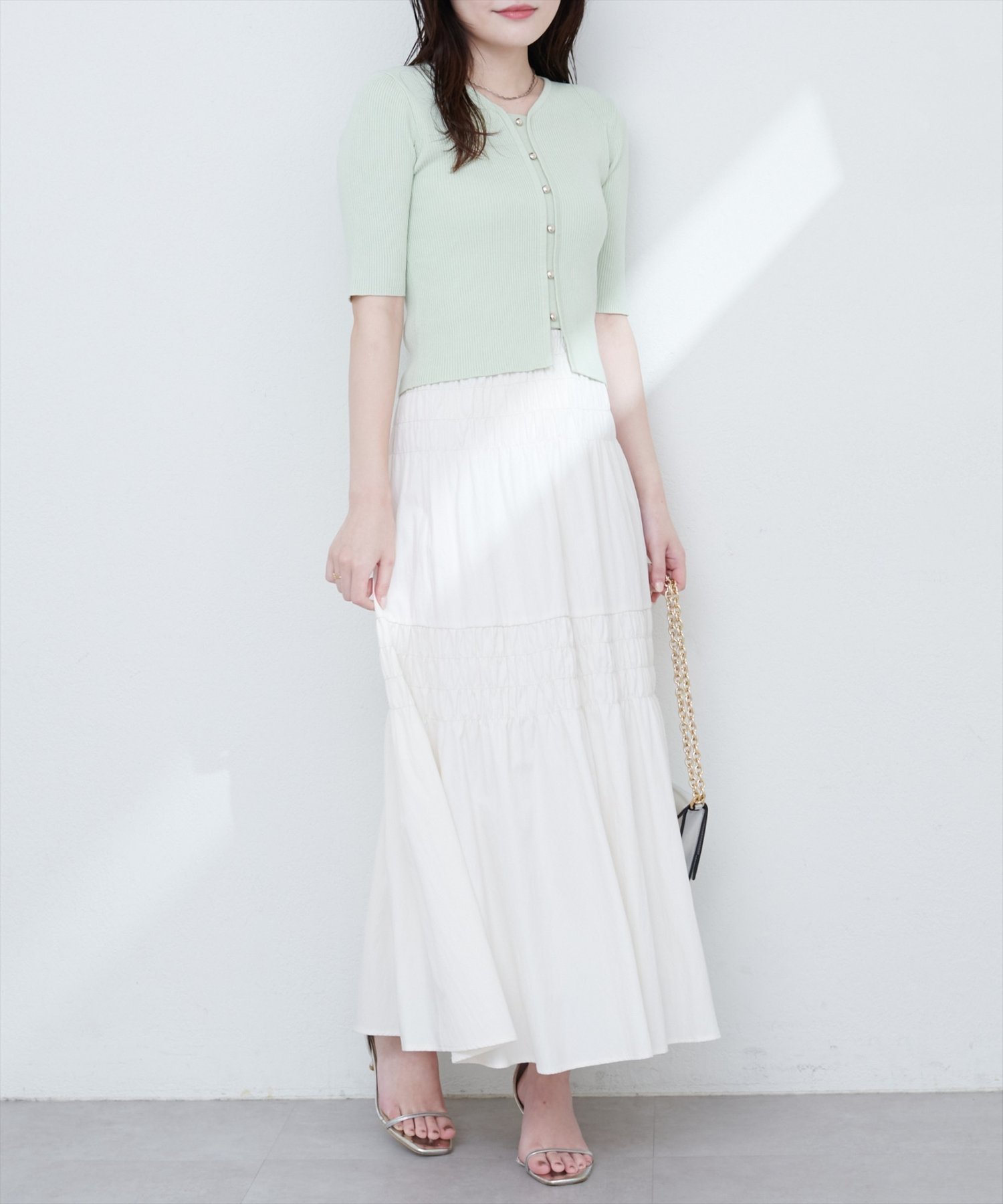 【ナチュラルクチュール/natural couture】の【WEB限定】シャーリングティアードスカート インテリア・キッズ・メンズ・レディースファッション・服の通販 founy(ファニー) 　ファッション　Fashion　レディースファッション　Fashion for Women　スカート　Skirts　ティアードスカート　Tiered Skirts　2025年　2025　2025春夏・S/S　Spring/Summer 2025 SS25　おすすめ　Recommended / Our Picks　エレガント 上品　Elegant　カットソー　Cut and Sewn Top　サンダル　Sandals, Summer Shoes　シャーリング　Shirring, Ruched　スニーカー　Sneakers, Trainers　ダウン　Down, Puffer　ドレープ　Drape, Draping Fabric　フィット　Fit, Slim Fit　ポケット　Pocket, Pocket Detail　オフホワイト|ID: prp329100004566152 ipo3291000000033220740