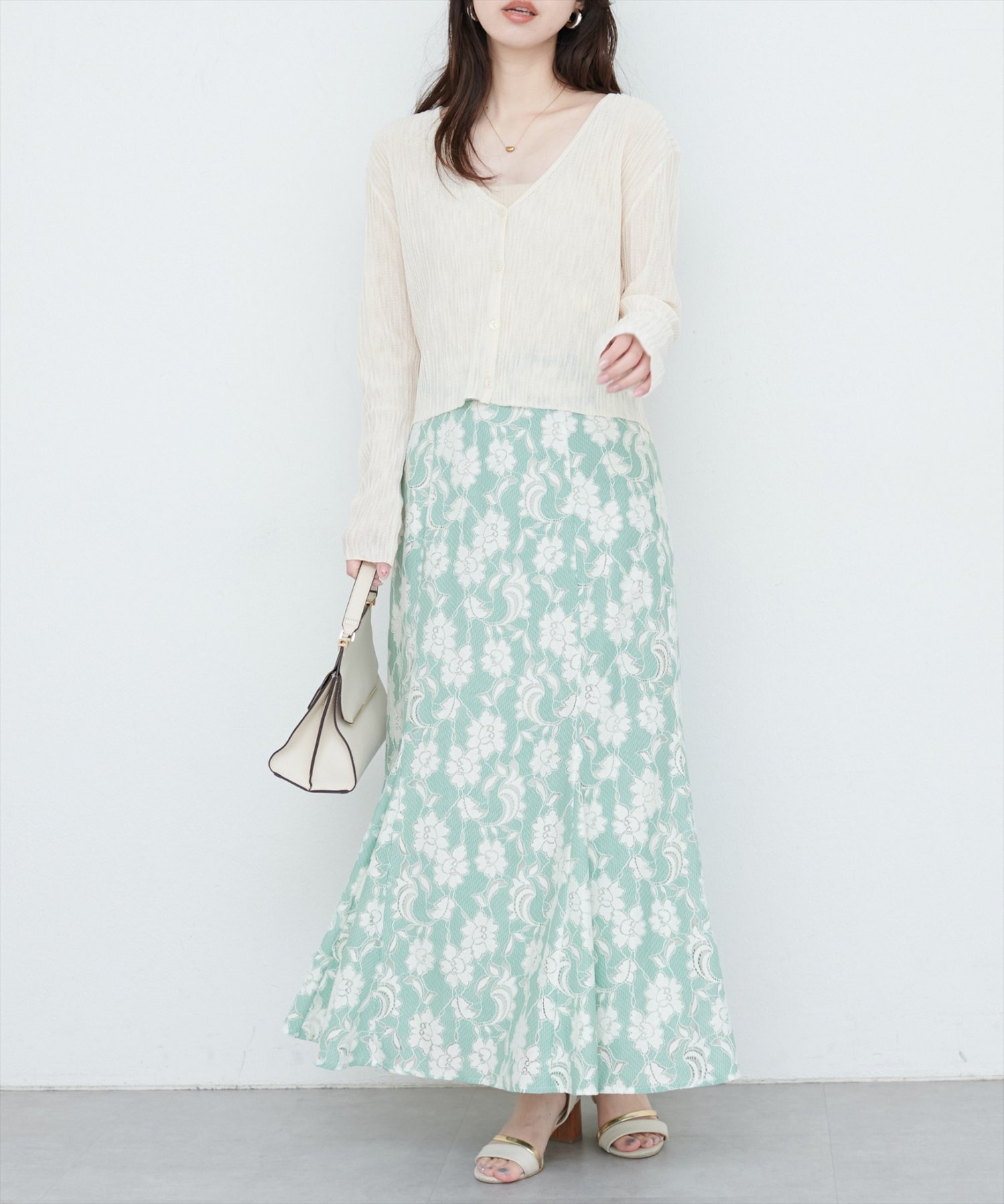 【ナチュラルクチュール/natural couture】の配色レースマーメイドスカート インテリア・キッズ・メンズ・レディースファッション・服の通販 founy(ファニー) 　ファッション　Fashion　レディースファッション　Ladies' Fashion Online　スカート　Skirt　エレガント 上品　Elegant　カットソー　Cut And Sew　サンダル　Sandals　スニーカー　Sneakers　ダウン　Down　フラワー　Flower　マーメイド　Mermaid　モチーフ　Motif　レース　Race　2025年　2025　2025春夏・S/S　Ss,Spring/Summer,2025　ミント|ID: prp329100004566154 ipo3291000000032573319