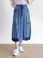 【ラシュッド/LASUD】のサイドポケットテンセルデニムスカート ブルー|ID: prp329100004566164 ipo3291000000032664519
