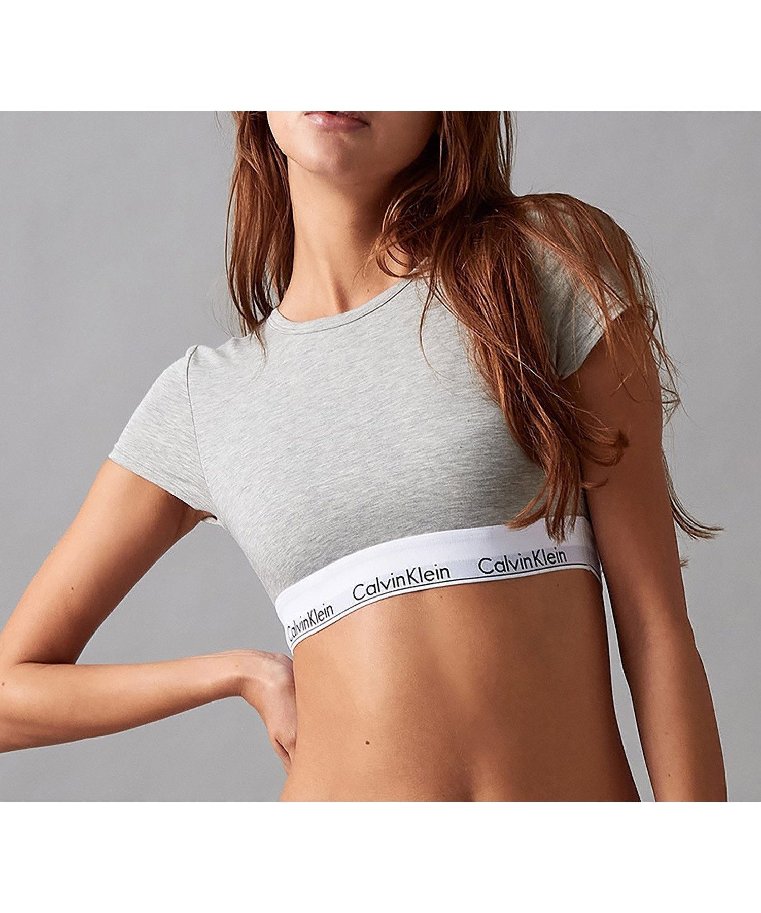 【カルバンクライン/Calvin Klein】の【公式ショップ】 カルバンクライン Icon Cotton Tシャツブラレット Calvin Klein Underwear QF7213AD インテリア・キッズ・メンズ・レディースファッション・服の通販 founy(ファニー) 　ファッション　Fashion　レディースファッション　WOMEN　トップス・カットソー　Tops/Tshirt　シャツ/ブラウス　Shirts/Blouses　ロング / Tシャツ　T-Shirts　下着・ランジェリー　Underwear　アンダーウェア　Underwear　アンダー　Under　ショート　Short　スリーブ　Sleeve　Grey_Heather|ID: prp329100004566166 ipo3291000000032292408
