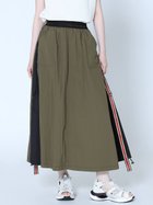 【ラシュッド/LASUD】のサイドジップラインスカート カーキ|ID: prp329100004566174 ipo3291000000032712243