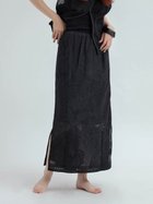 【ラシュッド/LASUD】のインドコットン刺繍スカート ブラック|ID: prp329100004566176 ipo3291000000033268820