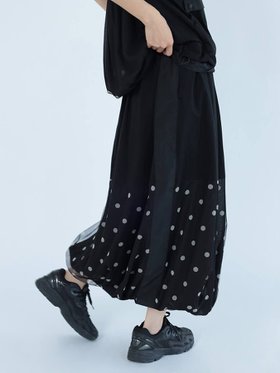 【ラシュッド/LASUD】のドットチュールバルーンスカート(BEIGE) 人気、トレンドファッション・服の通販 founy(ファニー) ファッション Fashion レディースファッション WOMEN スカート Skirt おすすめ Recommend チュール Tulle ドッキング Docking ドット Dot バルーン Balloon フェミニン Feminine ミックス Mix モノトーン Monotone ロング Long |ID:prp329100004566181