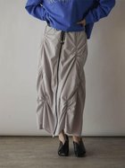 【ラシュッド/LASUD】のランダムギャザーWジップスカート ライトグレー|ID: prp329100004566221 ipo3291000000032655926