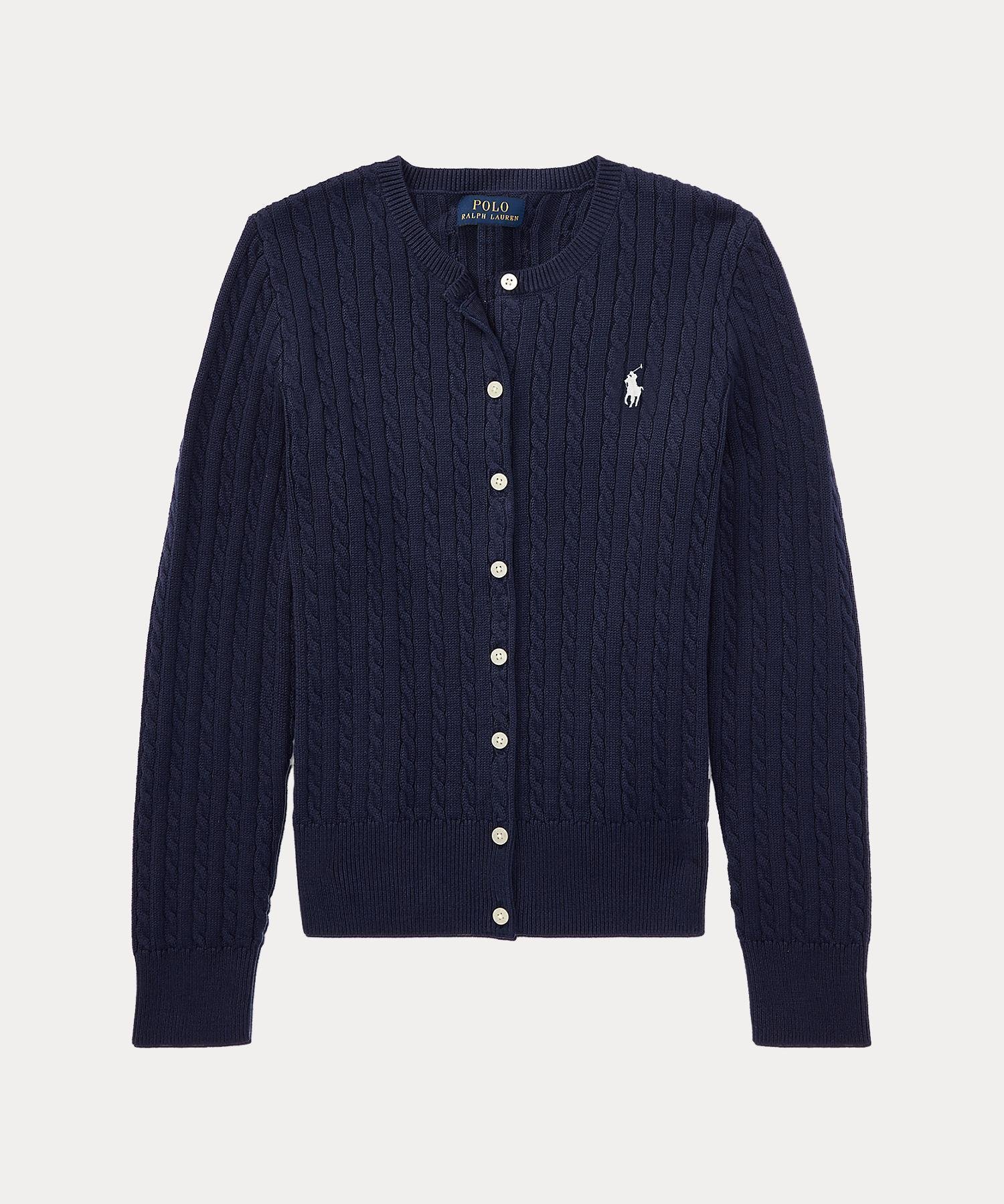 【ラルフローレン/RALPH LAUREN / KIDS】の(ガールズ 7才~16才)ミニ ケーブル コットン カーディガン インテリア・キッズ・メンズ・レディースファッション・服の通販 founy(ファニー) 　ファッション　Fashion　キッズファッション　KIDS　カーディガン　Cardigan　ジーンズ　Jeans　ドレス　Dress　長袖　Long Sleeve　410ネイビー|ID: prp329100004566233 ipo3291000000032292772