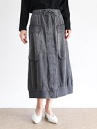 【ラシュッド/LASUD】のサイドポケットテンセルデニムスカート ブラック|ID: prp329100004566237 ipo3291000000032656037