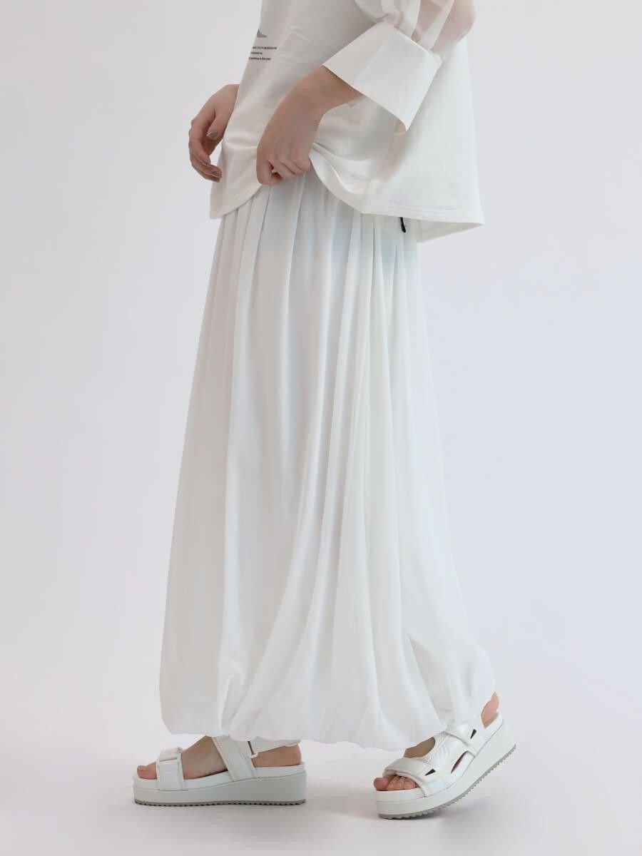 【ラシュッド/LASUD】のシフォンバルーンスカート インテリア・キッズ・メンズ・レディースファッション・服の通販 founy(ファニー) 　ファッション　Fashion　レディースファッション　Fashion for Women　スカート　Skirts　ギャザー　Gathered, Ruffled　シフォン　Chiffon, Lightweight Fabric　バルーン　Balloon, Balloon Silhouette　フォルム　Silhouette, Form　オフホワイト|ID: prp329100004566239 ipo3291000000032656051