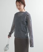 【アーバンリサーチ ドアーズ/URBAN RESEARCH DOORS】のORCIVAL BOAT NECK LONG-SLEEVE PULLOVER 人気、トレンドファッション・服の通販 founy(ファニー) ファッション Fashion レディースファッション WOMEN トップス・カットソー Tops/Tshirt プルオーバー Pullover 2025年 2025 2025春夏・S/S Ss,Spring/Summer,2025 フランス France ボーダー Border 夏 Summer S/S・春夏 Ss・Spring/Summer thumbnail NAVY OFF|ID: prp329100004566242 ipo3291000000032292833