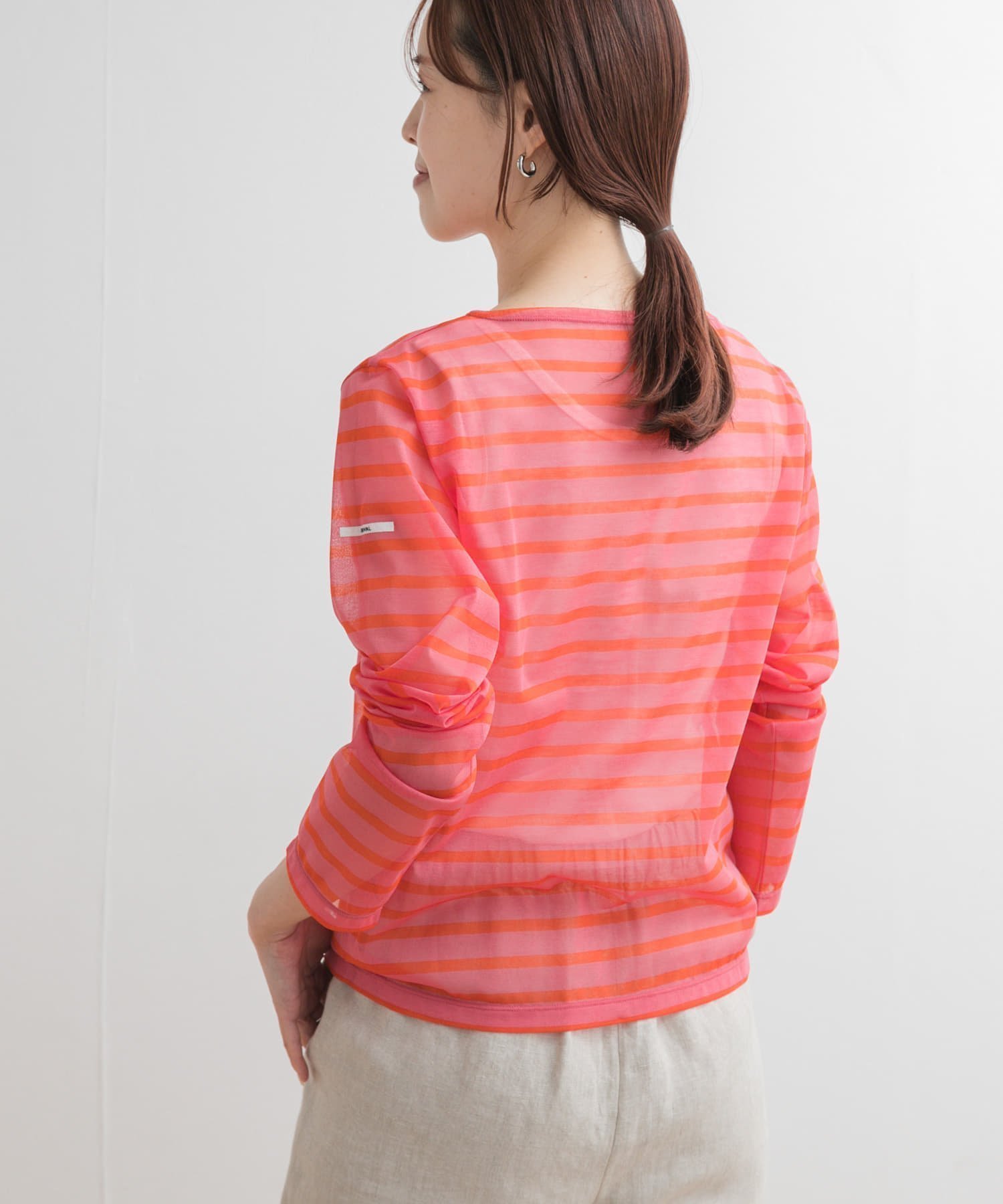 【アーバンリサーチ ドアーズ/URBAN RESEARCH DOORS】のORCIVAL BOAT NECK LONG-SLEEVE PULLOVER インテリア・キッズ・メンズ・レディースファッション・服の通販 founy(ファニー) 　ファッション　Fashion　レディースファッション　WOMEN　トップス・カットソー　Tops/Tshirt　プルオーバー　Pullover　2025年　2025　2025春夏・S/S　Ss,Spring/Summer,2025　フランス　France　ボーダー　Border　夏　Summer　S/S・春夏　Ss・Spring/Summer　PK ORANGE|ID: prp329100004566242 ipo3291000000032292835