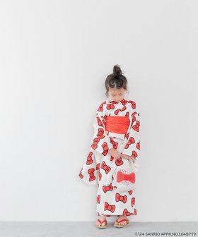 【ローリーズファーム/LOWRYS FARM / KIDS】の【HELLO KITTY】ユカタ 人気、トレンドファッション・服の通販 founy(ファニー) ファッション Fashion キッズファッション KIDS Children’s Clothing リボン Ribbon |ID:prp329100004566306