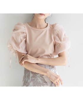 【ランダ/RANDA】のドロストスリーブカットトップス 人気、トレンドファッション・服の通販 founy(ファニー) ファッション Fashion レディースファッション WOMEN トップス・カットソー Tops/Tshirt インナー Inner オーガンジー Organdy カットソー Cut And Sew キャミワンピース Cami Dress コンパクト Compact スリーブ Sleeve ドッキング Docking |ID:prp329100004566348