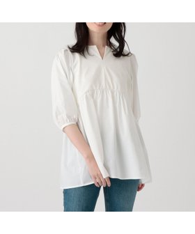 【アフタヌーンティー リビング/Afternoon Tea LIVING】の布帛コンビギャザープルオーバー 人気、トレンドファッション・服の通販 founy(ファニー) ファッション Fashion レディースファッション WOMEN トップス・カットソー Tops/Tshirt プルオーバー Pullover おすすめ Recommend カットソー Cut And Sew ギャザー Gather コンビ Combination ストレート Straight スリーブ Sleeve バランス Balance |ID:prp329100004566369