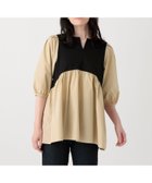 【アフタヌーンティー リビング/Afternoon Tea LIVING】の布帛コンビギャザープルオーバー 人気、トレンドファッション・服の通販 founy(ファニー) ファッション Fashion レディースファッション WOMEN トップス・カットソー Tops/Tshirt プルオーバー Pullover おすすめ Recommend カットソー Cut And Sew ギャザー Gather コンビ Combination ストレート Straight スリーブ Sleeve バランス Balance thumbnail ベージュ|ID: prp329100004566369 ipo3291000000032293821