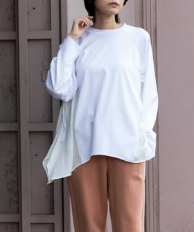 【ミューニック/Munich】のコットンスムース*サテン サイドギャザードッキングプルオーバー 人気、トレンドファッション・服の通販 founy(ファニー) ファッション Fashion レディースファッション WOMEN トップス・カットソー Tops/Tshirt プルオーバー Pullover イレギュラーヘム Irregular Hem エアリー Airy カットソー Cut And Sew ギャザー Gather サテン Satin シルク Silk スピンドル Spindle ドッキング Docking ドレープ Drape なめらか Smooth ベーシック Basic A/W・秋冬 Aw・Autumn/Winter・Fw・Fall-Winter おすすめ Recommend 2024年 2024 エレガント 上品 Elegant 2024-2025秋冬・A/W Aw/Autumn/Winter/Fw/Fall/2024-2025 |ID:prp329100004566377