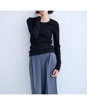 【ノーク/N.O.R.C】のテレコクルーネックトップス 人気、トレンドファッション・服の通販 founy(ファニー) ファッション Fashion レディースファッション WOMEN トップス・カットソー Tops/Tshirt アクセサリー Accessories テレコ Tereko トレンド Trend ネックレス Necklace 切替 Switching |ID:prp329100004566397