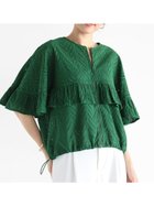 【ヴァン/Vin】のケープデザインシャツブルゾン グリーン|ID: prp329100004566434 ipo3291000000032294365