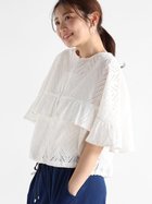 【ヴァン/Vin】のケープデザインシャツブルゾン オフホワイト|ID: prp329100004566434 ipo3291000000032294366