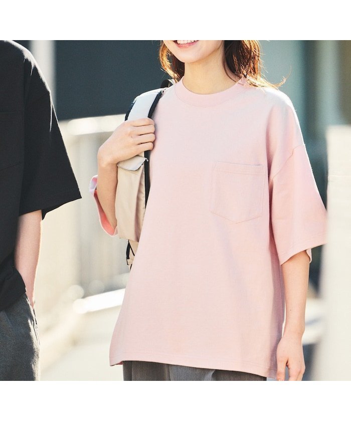 【その他のブランド/Other】の9オンス Heavyweight ビッグシルエット クルーネック ポケットTシャツ/ヘビーウェイト 【限定展開】 25SS インテリア・キッズ・メンズ・レディースファッション・服の通販 founy(ファニー) 　ファッション　Fashion　メンズファッション　Fashion for Men　2025年　2025　2025春夏・S/S　Spring/Summer 2025 SS25　おすすめ　Recommended / Our Picks　カーゴパンツ　Cargo Pants, Utility Pants　デニム　Denim, Jeans Material　トレンド　Trend, Trending Now　バランス　Balance, Style Balance　ビッグ　Big, Oversized　ベーシック　Basic, Essential　ボトム　Bottoms, Lower Wear　ポケット　Pocket, Pocket Detail　夏　Summer　定番　Standard, Basic Item　S/S・春夏　SS, Spring/Summer, Warm Season　ピンク|ID: prp329100004566440 ipo3291000000032713232