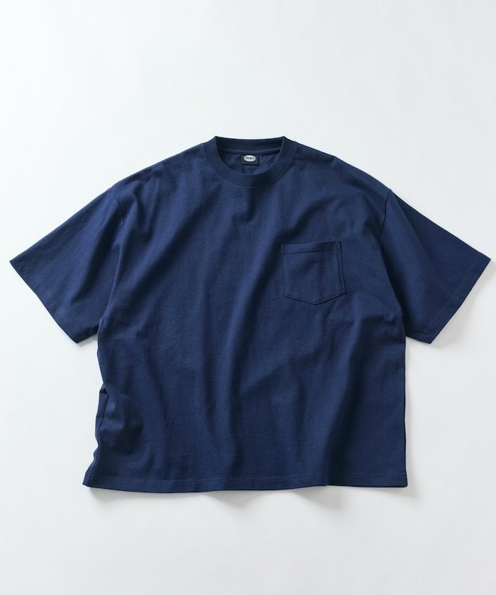 【その他のブランド/Other】の9オンス Heavyweight ビッグシルエット クルーネック ポケットTシャツ/ヘビーウェイト 【限定展開】 25SS インテリア・キッズ・メンズ・レディースファッション・服の通販 founy(ファニー) 　ファッション　Fashion　メンズファッション　Fashion for Men　2025年　2025　2025春夏・S/S　Spring/Summer 2025 SS25　おすすめ　Recommended / Our Picks　カーゴパンツ　Cargo Pants, Utility Pants　デニム　Denim, Jeans Material　トレンド　Trend, Trending Now　バランス　Balance, Style Balance　ビッグ　Big, Oversized　ベーシック　Basic, Essential　ボトム　Bottoms, Lower Wear　ポケット　Pocket, Pocket Detail　夏　Summer　定番　Standard, Basic Item　S/S・春夏　SS, Spring/Summer, Warm Season　ネイビー|ID: prp329100004566440 ipo3291000000032713233