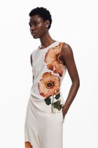 【デシグアル/Desigual】のサイドフラワー ウエストリボン ノースリーブブラウス 人気、トレンドファッション・服の通販 founy(ファニー) ファッション Fashion レディースファッション WOMEN トップス・カットソー Tops/Tshirt キャミソール / ノースリーブ No Sleeves シャツ/ブラウス Shirts/Blouses インナー Inner ジャケット Jacket ノースリーブ No Sleeve フラワー Flower フレア Flare プリント Print ラウンド Round リボン Ribbon ワイド Wide ビジネス 仕事 通勤 Business thumbnail ホワイト/1008|ID: prp329100004566461 ipo3291000000032294602