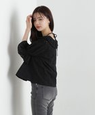 【プロポーション ボディドレッシング/PROPORTION BODY DRESSING】のカットワーク刺繍ブラウス ブラック|ID: prp329100004566469 ipo3291000000032294676