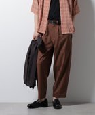 【ナノ ユニバース/nano universe / MEN】のリネンミックスリラックスイージーパンツ ブラウン|ID: prp329100004566478 ipo3291000000032764505