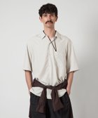 【ビューティ&ユース ユナイテッドアローズ/BEAUTY&YOUTH / UNITED ARROWS / MEN】のSteven Alan ドレープ レギュラーカラー ショートスリーブ シャツ STANDARD LOOSE BOX LT.GRAY|ID: prp329100004566482 ipo3291000000033108659