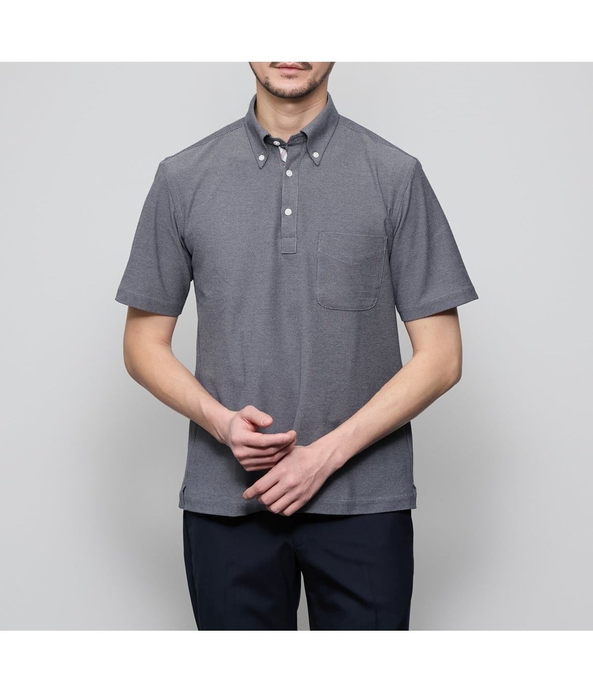 【ニューヨーカー/NEWYORKER / MEN】のI cotoni di Albini 半袖ボタンダウンポロシャツ 人気、トレンドファッション・服の通販 founy(ファニー) 　ファッション　Fashion　メンズファッション　Fashion for Men　イタリア　Italy　吸水　Absorbent, Quick-Dry　シンプル　Simple, Minimal　ジャケット　Jacket, Outerwear　スタイリッシュ　Stylish, Fashionable　ドレス　Dress, One-Piece　パターン　Pattern, Design Print　プリーツ　Pleats, Pleated　ボックス　Boxy, Box Shape　ポロシャツ　Polo Shirt, Collared Tee　半袖　Short Sleeve, Half Sleeve　無地　Plain, Solid Color　夏　Summer　エレガント 上品　Elegant　ビジネス 仕事 通勤　Business / Work / Commuting　 other-1|ID: prp329100004566504 ipo3291000000033496261