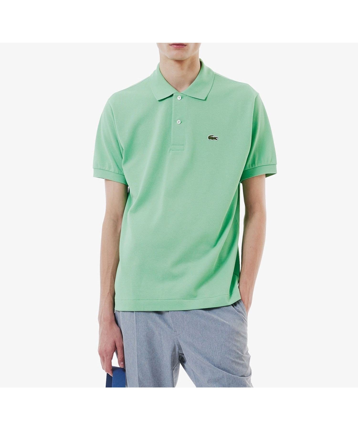 【ラコステ/LACOSTE】の『L.12.12』定番半袖ポロシャツ インテリア・キッズ・メンズ・レディースファッション・服の通販 founy(ファニー) 　ファッション　Fashion　レディースファッション　Ladies' Fashion Online　トップス・カットソー　Tops/Tshirt　シャツ/ブラウス　Shirts/Blouses　ポロシャツ　Polo Shirts　クラシック　Classic　鹿の子　Pique　定番　Standard　フィット　Fit　ポロシャツ　Polo Shirt　半袖　Short Sleeve　おすすめ　Recommend　エレガント 上品　Elegant　ライトグリーン|ID: prp329100004566525 ipo3291000000032569152