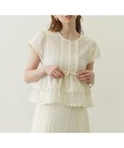 【ミルクフェド/MILKFED.】のMILKFED./FRILL AND LACE BLOUSE 人気、トレンドファッション・服の通販 founy(ファニー) ファッション Fashion レディースファッション WOMEN おすすめ Recommend ガーリー Girly デニム Denim フリル Frills ボトム Bottom レース Race 夏 Summer thumbnail OFF WHITE|ID: prp329100004566539 ipo3291000000032295228