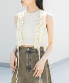 【ケービーエフ/KBF / URBAN RESEARCH】の2WAYフリルノースリーブトップス 人気、トレンドファッション・服の通販 founy(ファニー) ファッション Fashion レディースファッション WOMEN トップス・カットソー Tops/Tshirt キャミソール / ノースリーブ No Sleeves 2025年 2025 2025春夏・S/S Ss,Spring/Summer,2025 フェミニン Feminine フリル Frills ベスト Vest ボトム Bottom リボン Ribbon 夏 Summer S/S・春夏 Ss・Spring/Summer thumbnail CREAM|ID: prp329100004566551 ipo3291000000032295306