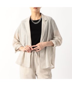 【コムサ/COMME CA】のシアーボイル シャツジャケット 人気、トレンドファッション・服の通販 founy(ファニー) ファッション Fashion レディースファッション WOMEN アウター Coat Outerwear ジャケット Jackets おすすめ Recommend エアリー Airy シアー Sheer ジャケット Jacket スリット Slit ヘムライン Hemline リネン Linen 夏 Summer |ID:prp329100004566577
