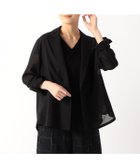 【コムサ/COMME CA】のシアーボイル シャツジャケット 人気、トレンドファッション・服の通販 founy(ファニー) ファッション Fashion レディースファッション WOMEN アウター Coat Outerwear ジャケット Jackets おすすめ Recommend エアリー Airy シアー Sheer ジャケット Jacket スリット Slit ヘムライン Hemline リネン Linen 夏 Summer thumbnail 05:ブラック|ID: prp329100004566577 ipo3291000000032295462